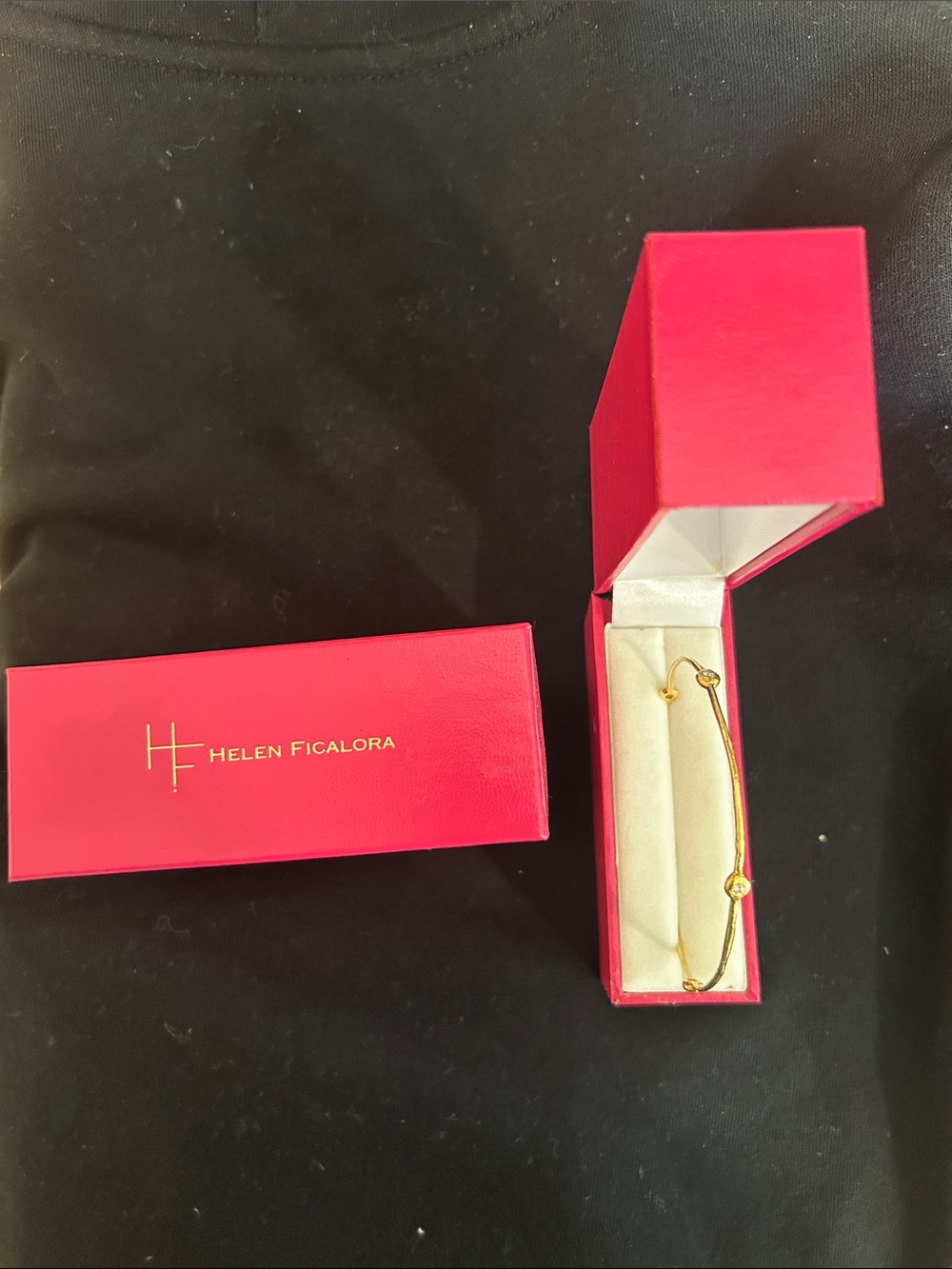 Helen Ficalora Gold Bracelet with 5 Diamonds - Picture 10 of 13